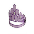 Purple Glitter Flower Tiara